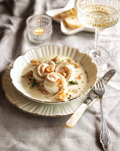 DUO SOLE & ST JACQUES À LA NORMANDE