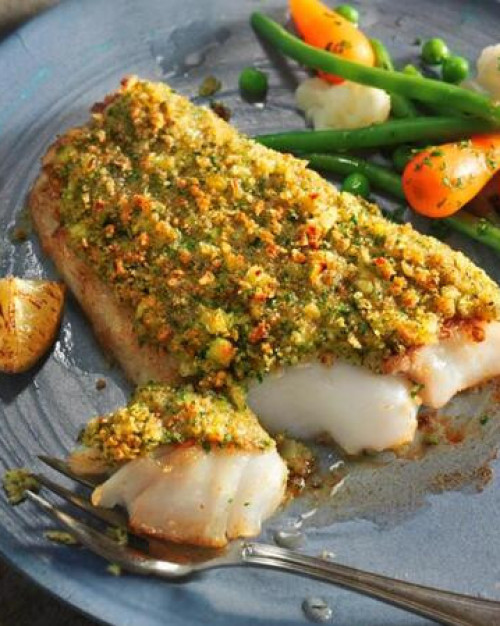 FILET DE TURBOT CRUMBLE DE PISTACHES